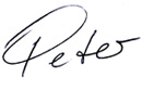 Unterschrift Peter